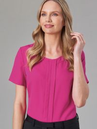 Kurzarm Bluse Damen Elegant